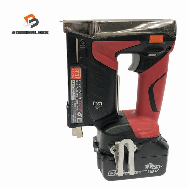 ☆中古品☆MAX マックス 14.4V/18V バッテリタッカ TG-Z4 バッテリ(18V 5.0Ah) 電動工具 内装 大工道具137089 - 1