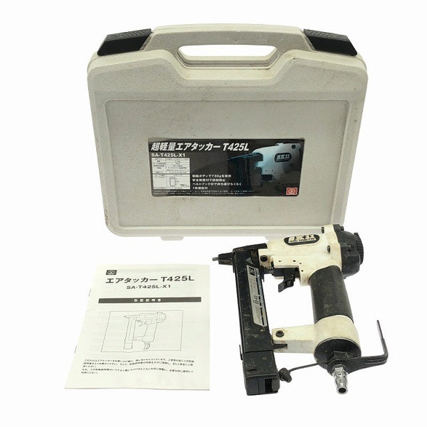 ☆中古品☆SK11 藤原産業 一般庄/常圧 エアタッカー SA-T425L-X1 ケース付 ステープル幅4mm 長さ25mm エアータッカー エア工具120385 - 3