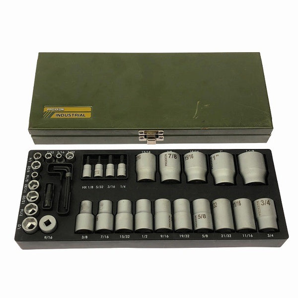 ☆極美品32点セット☆ PROXXON プロクソン ソケットスパナセット TX 1/4"+1/2" INDUSTRIAL129234 - 3