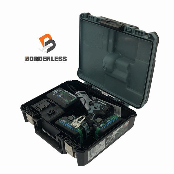 ☆未使用 限定色☆HiKOKI ハイコーキ 36V コードレスインパクトドライバー WH36DD(2XHSZ)(IG) アイスグレー フルセット132548 - 1