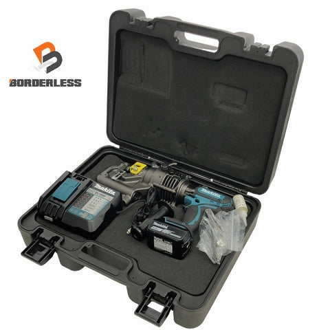 ☆極美品☆ makita マキタ 18V 充電式パンチャー PP200DRG バッテリー1個(18V 6.0Ah) 充電器 油圧式パンチャー コードレス