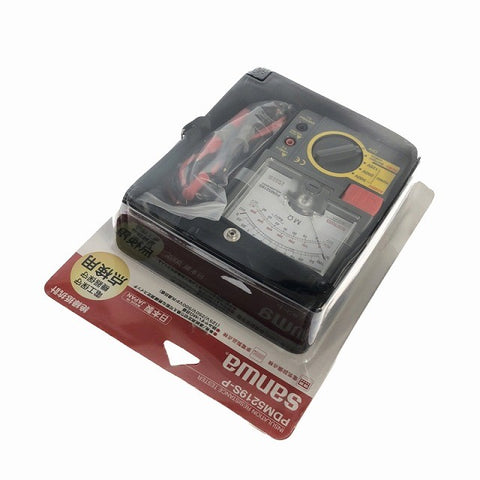 ☆未使用品☆ SANWA サンワ アナログ絶縁抵抗計 PDM5219S-P 定格電圧3レンジ式 軽量設計 アナログメガー/Ω 三和電気計器130782 - 0