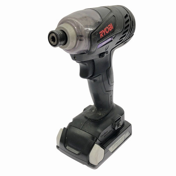 ☆中古品☆RYOBI リョービ 18V 充電式インパクトドライバー BID-1805 バッテリ1個(1.5Ah) 充電器 ケース付 コードレス133210 - 4