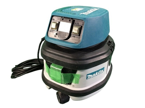 ☆中古品セット☆makita マキタ 100V 125mm 防じんマルノコ 5205FX 乾湿両用 集じん機 481 ホース＋パイプ＋ノズル付 工具連動 - 3