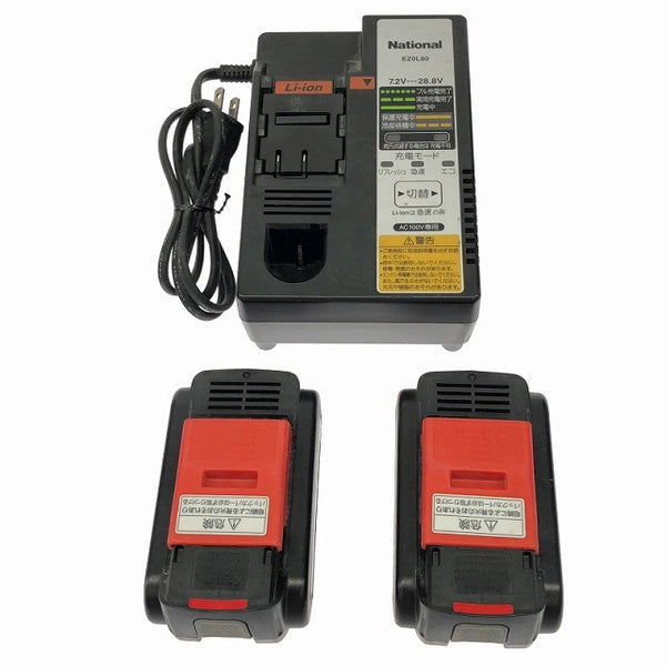 ☆中古セット☆Panasonic パナソニック 14.4V 充電式インパクトドライバー EZ7543 充電パワーカッター EZ4542 バッテリ2個 充電器付132952 - 9