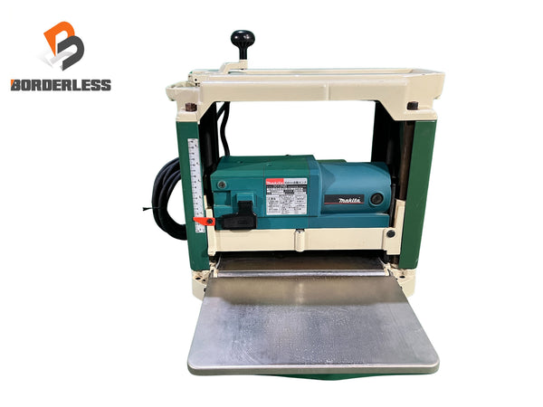 ☆比較的綺麗☆makita マキタ 100V 304mm 自動カンナ 2012NB 定盤固定式 替刃式 自動かんな盤 プレーナー 研磨機 大工道具129875 - 1