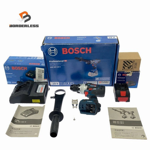 ☆美品☆BOSCH ボッシュ 18V コードレスドライバードリル GSR18V-150C バッテリ1個(8.0Ah) 充電器付 充電式ドライバドリル125628