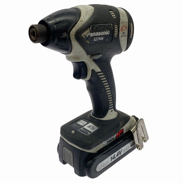 ☆中古品☆Panasonic パナソニック 14.4V 充電インパクトドライバ EZ7546 バッテリー(14.4V 3.0Ah) 充電器付き 電動工具130393 - 4