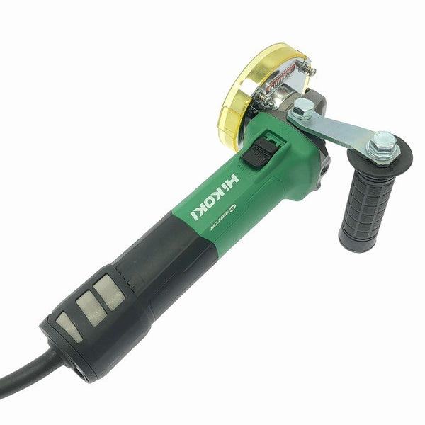 ☆極美品☆ HIKOKI ハイコーキ 100mm 電子ディスクグラインダ 細径 ブレーキ付 G10BYE2 紅蓮 集じんカバー付き 電動工具 研磨 研削117739 - 4