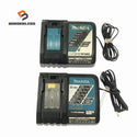 ☆中古品2個セット☆makita マキタ 7.2V～18V用 純正 急速充電器 DC18RC リチウムイオンバッテリー用 リチウムイオン電池用138256 - 1