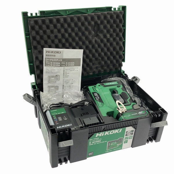 ☆未使用品☆HiKOKI ハイコーキ 18V 13mm コードレスタッカ N1812DA(XPZ) バッテリー(BSL36A18X) 充電器付き133636 - 2