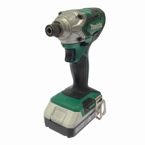 ☆中古品☆makita マキタ 18V 充電式インパクトドライバー MTD002DSX バッテリー2個(1.5Ah) 充電器 ケース ビット3本付129568 - 4