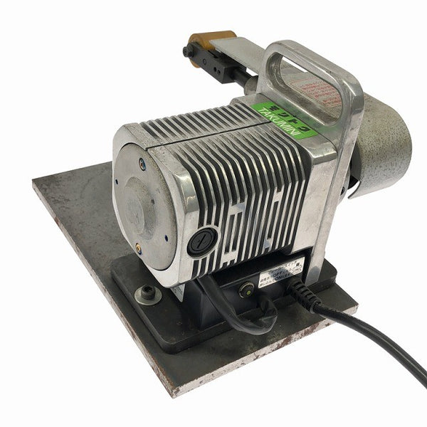 ☆中古品☆森本工業所 モリトク 100V 卓上ミニベルター MR-40S 研磨ベルト13枚付 無段変速 タクミニ君 ベルトサンダー 卓上研磨機133750 - 3