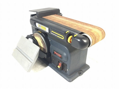 ☆中古品☆RYOBI リョービ ベルトジスクサンダ BDS-1000 ベルトグラインダ 研磨 研削 粗削り バリ取り127706 - 0