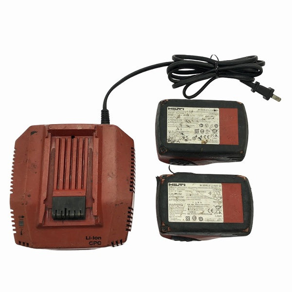 ☆中古品☆HILTI ヒルティ 22V 充電式ロータリーハンマードリル TE2-A22 バッテリ2個(22V 5.2Ah) 充電器 ケース付 SDSプラス108245 - 10