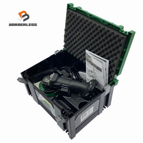 ☆未使用保管品☆HiKOKI ハイコーキ 36V 100mm コードレスディスクグラインダー G3610DC 研ちゃんカット10枚 ケース付き130398