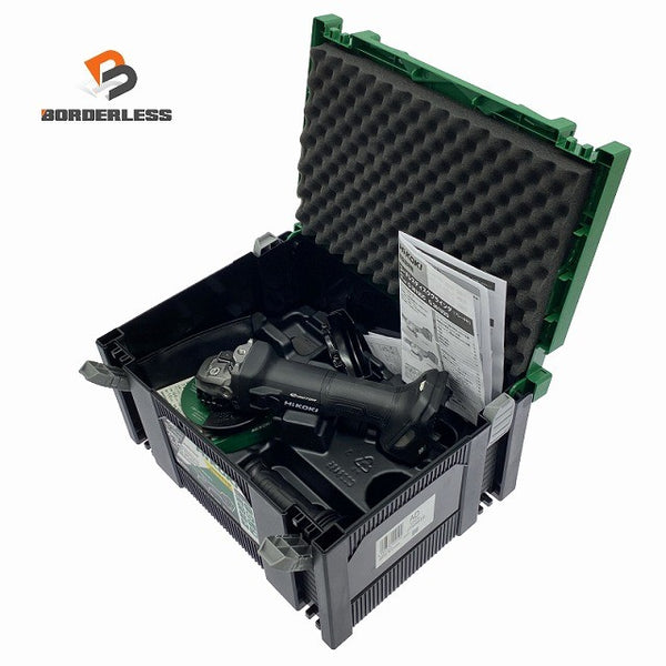 ☆未使用保管品☆HiKOKI ハイコーキ 36V 100mm コードレスディスクグラインダー G3610DC 研ちゃんカット10枚 ケース付き130398 - 1