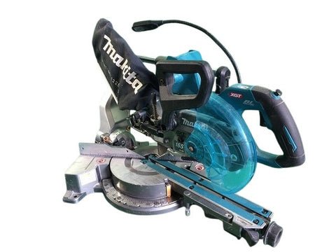☆中古品☆makita マキタ 40V 165mm 充電式スライドマルノコ LS009G 本体のみ コードレス スライド丸のこ スライド丸ノコ 切断機 - 0