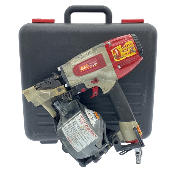 ☆中古品☆MAX マックス 65mm 一般庄/常圧 コイルネイラ CN-565S(FP) ケース付 エア釘打機 エア釘打ち機 ロール釘打機118071 - 3