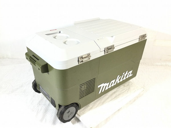 ☆比較的綺麗☆makita マキタ 40Vmax 充電式保冷温庫 CW001G オリーブ 本体＋シガーソケット＋ACアダプタ付 コードレス 冷蔵庫 - 4