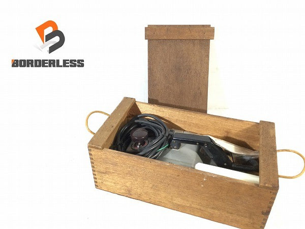 ☆中古品☆makita マキタ 100V 電気カンナ 1805N 木箱付 コード式 電気かんな 電動カンナ 電動かんな 木材加工 切削 大工道具118448 - 1