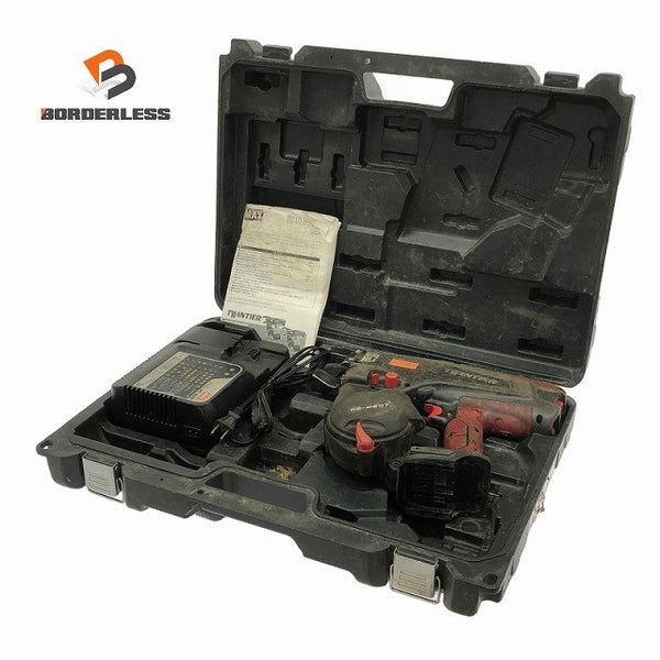 ☆中古品☆MAX マックス 14.4V 充電式鉄筋結束機 ツインタイア RB-440T 充電器 ケース付 ツインタイヤ コードレス 鉄筋工事137860 - 1