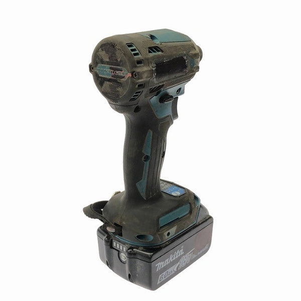☆中古品☆makita マキタ 18V 充電式インパクトドライバー TD171D 青/ブルー バッテリ2個(6.0Ah5.0Ah) 充電器 ケース付122930 - 6