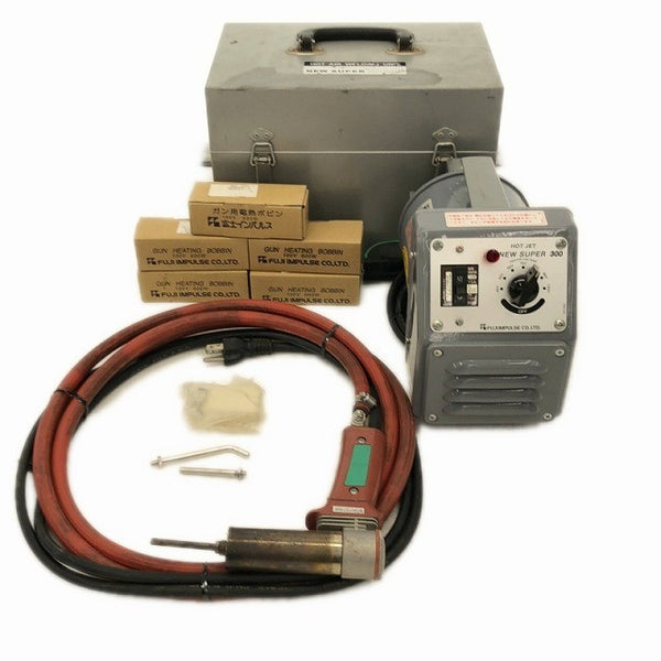 ☆中古品☆ FUJI IMPULSE 富士インパルス 100V 塩ビ溶接機 NS-300 本体+パーツ+ケース ニュースーパー300型 ホットジェット124575 - 3