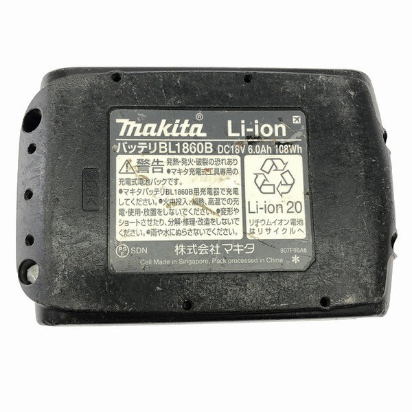 ☆中古品☆makita マキタ 18V 充電式ブロワー UB182D 本体＋ノズル+バッテリ1個(18V6.0Ah) コードレス ブロアー 送風機 電動工具135281 - 10