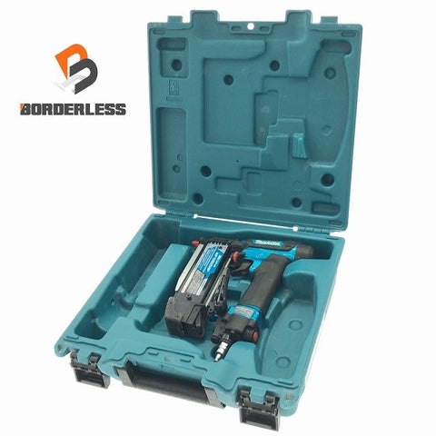 ☆中古品☆makita マキタ 50mm 高圧 ピンタッカー AF502HPM 青 ケース付 ピンネイラ エアピン釘打機 エアピン釘打ち機 エア工具115516