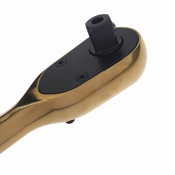 ☆未使用☆nepros ネプロス ラチェットハンドル NBR390GL 限定シリーズ 90ギア 9.5sq 金色 iPゴールド ラチェットレンチ - 7