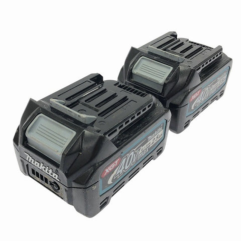 ☆中古品2個セット☆ makita マキタ 40Vmax 2.5Ah 純正リチウムイオンバッテリー BL4025 リチウムイオン電池 蓄電池 充電池115466 - 0