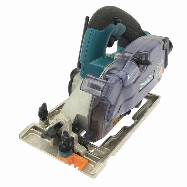 ☆中古品☆makita マキタ 14.4V 125mm 充電式防じんマルノコ KS521D ガイド ケース付 コードレス 集じん丸のこ137891 - 4