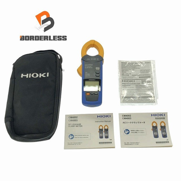 ☆美品☆HIOKI 日置電機 ACリーククランプメーター CM4002 ケース付 漏れ電流計 クランプリーカー 116058116058 - 1