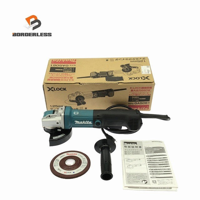 ☆未使用品☆makita マキタ 100V 125mmディスクグラインダー GA5061  電動工具 切断 研磨 ディスクサンダー124802 ☆未使用品☆makita マキタ 100V 125mmディスクグラインダー GA5061