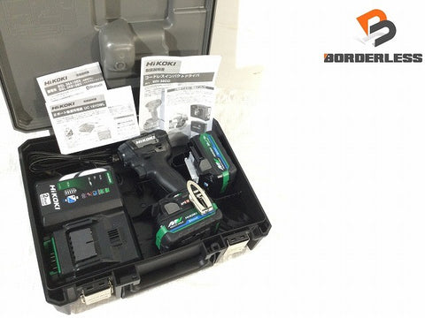 ☆未使用品☆ HIKOKI ハイコーキ 36V コードレスインパクトドライバ WH36DD(2XHBSZ) ブラック バッテリ2個(BSL36A18BX) 充電器 ケース付129241 - 0