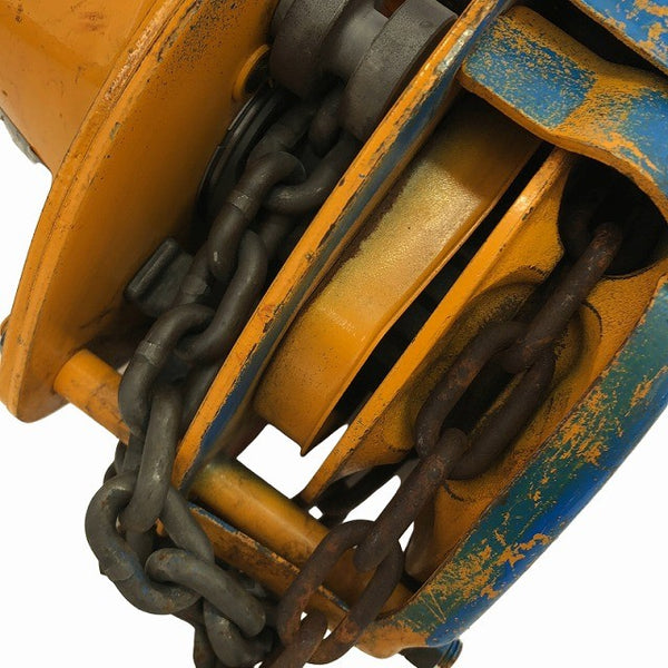 ☆中古品2個セット☆KITO キトー チェーンブロック M3形 CB010 荷重1.0ton/1ton 揚程2.5m 手動式 チェンブロック 吊り具 荷揚げ137278 - 9