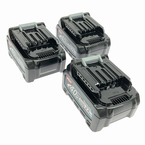 ☆未使用 3点セット☆makita マキタ 40Vmax 2.5Ah 純正リチウムイオンバッテリー BL4025 リチウムイオン電池 蓄電池 充電池134530 - 5