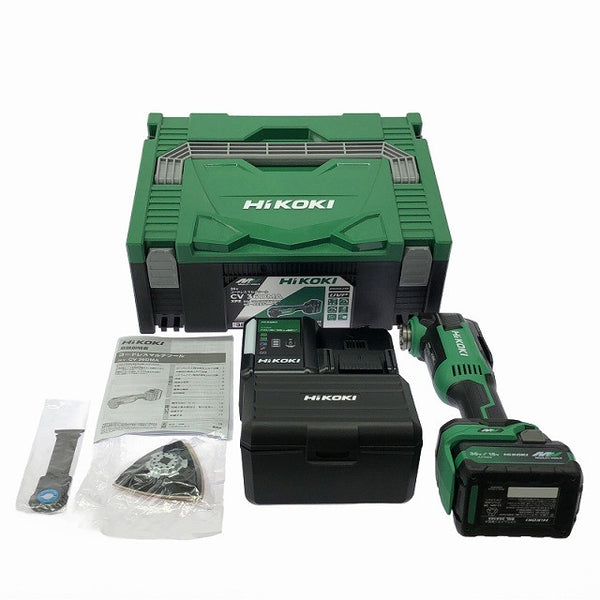 ☆未使用品☆ HIKOKI ハイコーキ 36V コードレスマルチツール CV36DMA(XPZ)本体+バッテリー1個+充電器+ケース カットソー128160 - 3