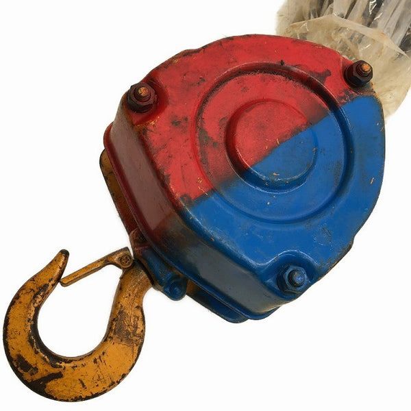 ☆中古品2個セット☆KITO キトー チェーンブロック M3形 CB010 荷重1.0ton/1ton 揚程2.5m 手動式 チェンブロック 吊り具 荷揚げ機136345 - 6