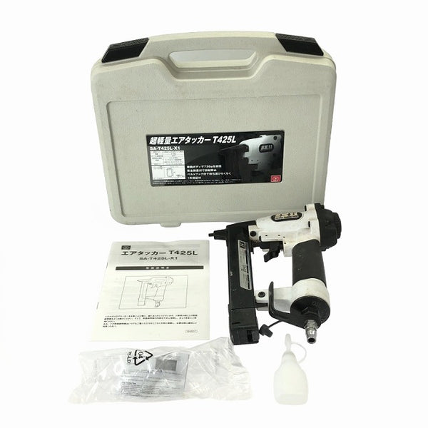 ☆中古品☆SK11 藤原産業 一般圧/常圧 エアタッカー SA-T425L-X1 ケース付 ステープル幅4mm 長さ25mm エアータッカー エア工具 - 3