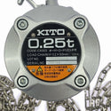 ☆未使用品2個セット☆KITO キトー 手動チェーンブロック CX003 荷重250kg/0.25ton 揚程2.5m 手動式 チェンブロック 荷揚げ 吊り具125498 - 7