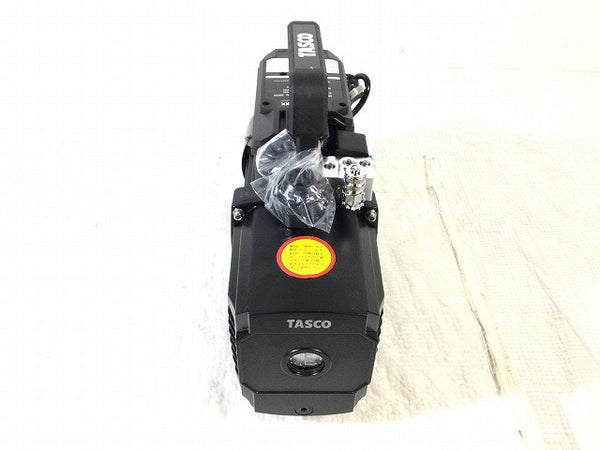 ☆未使用品☆TASCO タスコ 100V オイル逆流防止弁付 高性能ツーステージ真空ポンプ TA150XK コード式 バキュームポンプ 空調工具132201 - 3