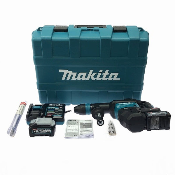 ☆未使用品☆makita マキタ 40Vmax 充電式ハンマー HM001GRMX バッテリー2個(4.0Ah) 充電器 ケース付 ハツリ機 斫り機134657 - 3