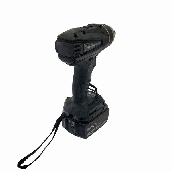 ☆中古品☆makita マキタ 18V 充電式4モードインパクトドライバー TP141 黒/ブラック バッテリ2個(3.0Ah) 充電器 ケース付119054 - 6