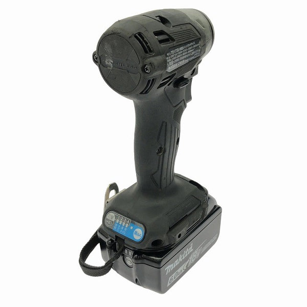 ☆中古品☆makita マキタ 18V 充電式インパクトドライバ TD173DRGXB 黒/ブラック バッテリー2個(18V 6.0Ah)充電器 ケース付133783 - 6