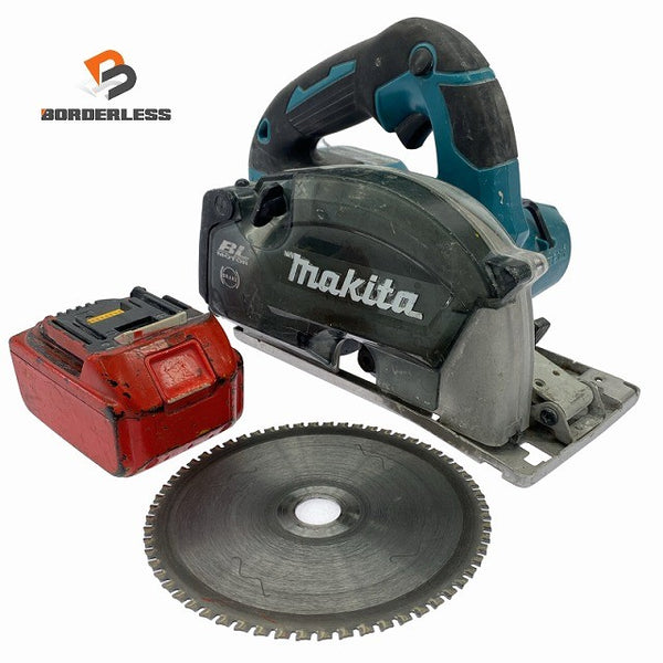 ☆中古品☆ makita マキタ 18V 150mm 充電式チップソーカッター CS553D 本体+バッテリー1個(6.0Ah)128359 - 1