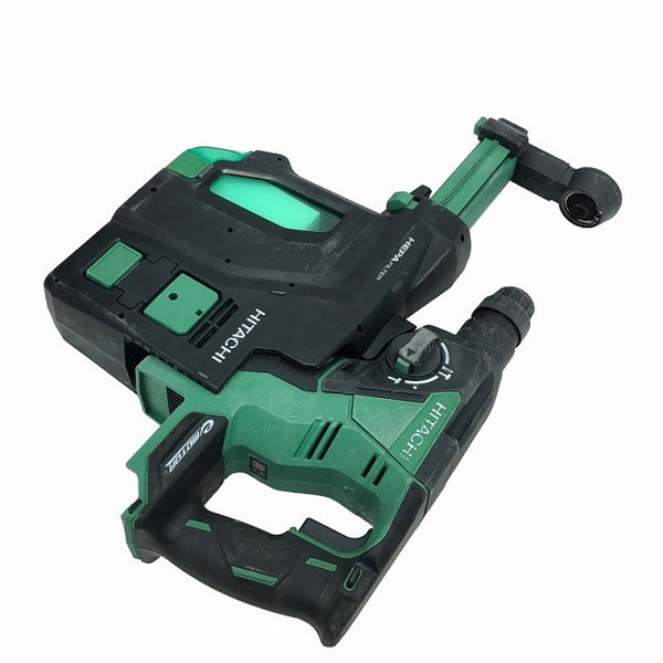 ☆中古品☆HITACHI 日立工機 18V コードレスロータリハンマドリル DH18DBDL 集じんシステム+バッテリー2個(6.0Ah)充電器+ケース134759 - 6