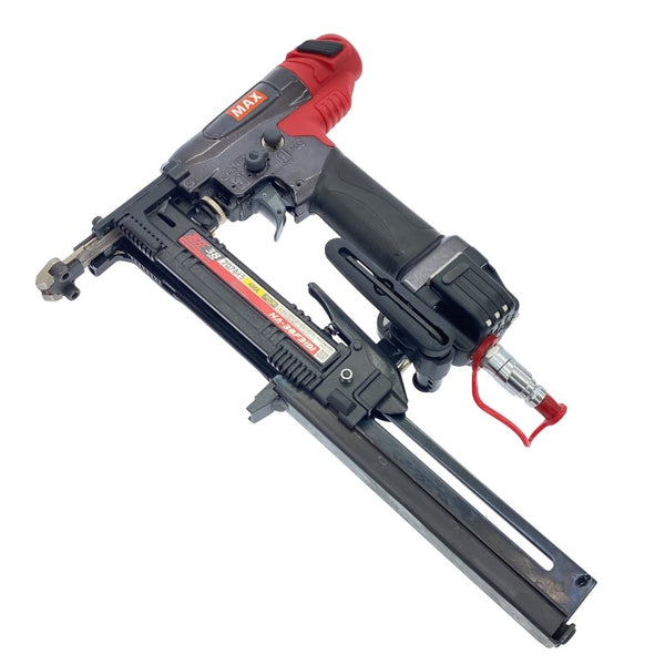 ☆比較的綺麗☆MAX マックス 38mm 高圧 フロアタッカ HA-38F3(D)-G 平打ちアタッチメント 保護メガネ 説明書 ケース付118103 - 8