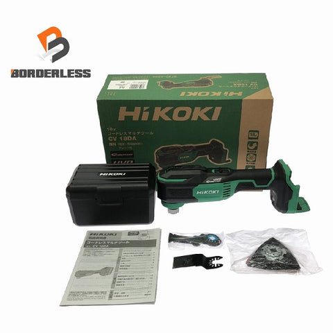 ☆極美品☆HIKOKI ハイコーキ 18V コードレスマルチツール CV18DA(NN)本体+パーツ+カットソーブレード 低振動充電式 パワーツール